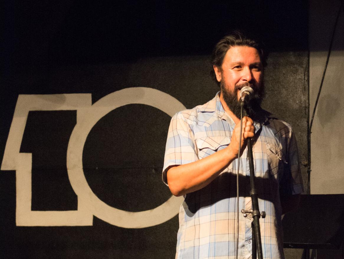 Lot 10 Open Mic’s host Leon Arguello